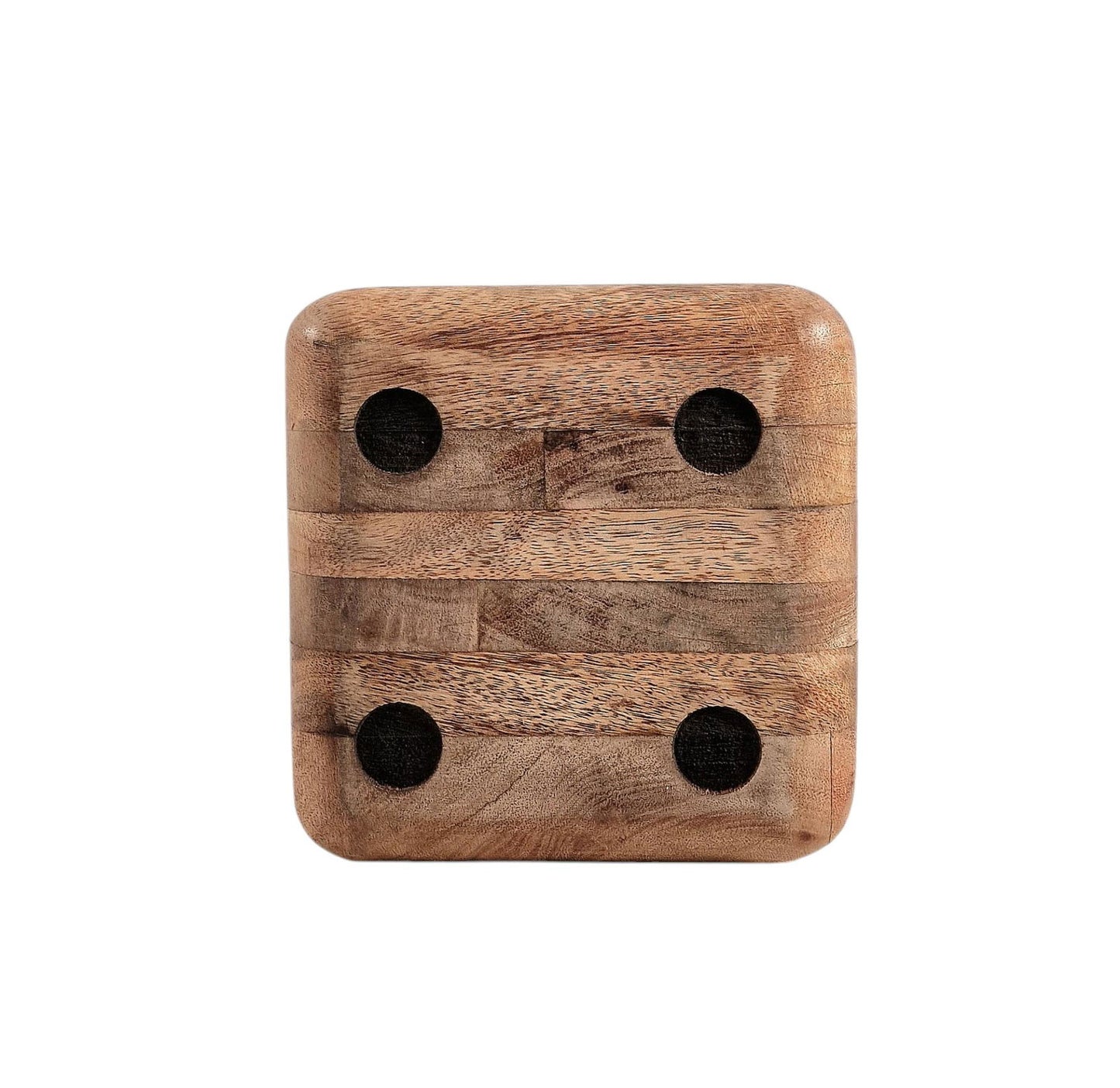 Wooden Dice Doorstop 15cm